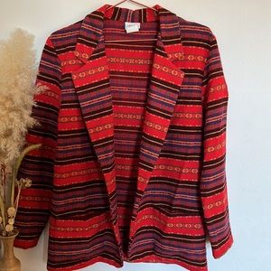 Western Style Wool Blend Jacket